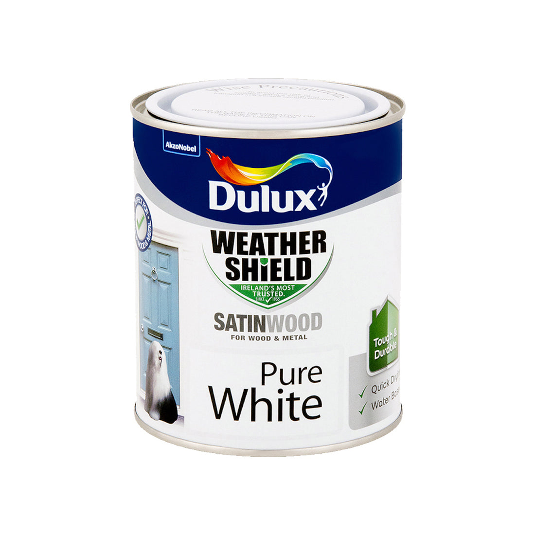 Dulux Exterior Satinwood Pure White 750Ml