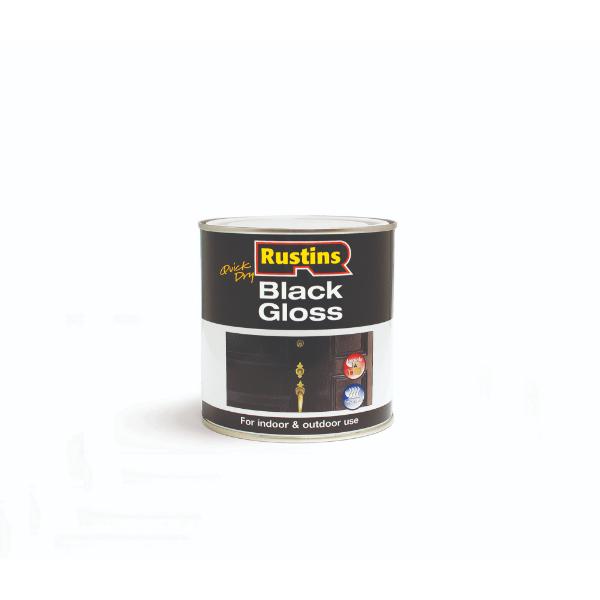 Rustins Black Gloss Quick/ Dry 250ml