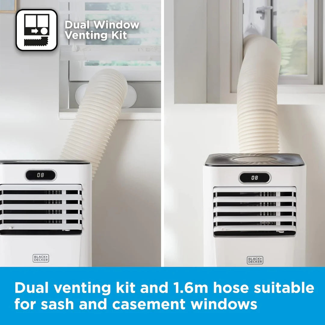 BLACK+DECKER 7K BTU Smart 3-in-1 Air Conditioner, 24hr Timer, Remote
Control