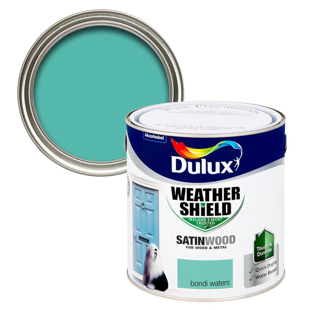 Dulux Weathershield Exterior Satin Bondi Waters 2.5L