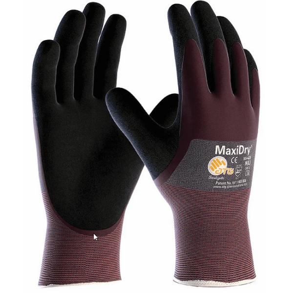 MAXIDRY FULLY COATED DRIVER GLOVES GAUNTLET SIZE 9