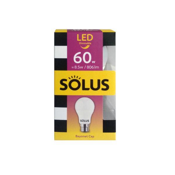 Solus 60W=10W BC SMD A55 LED DIMM