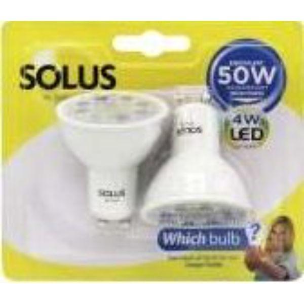 Solus 50W = 4W GU10 Non-dimm SMD 2pk