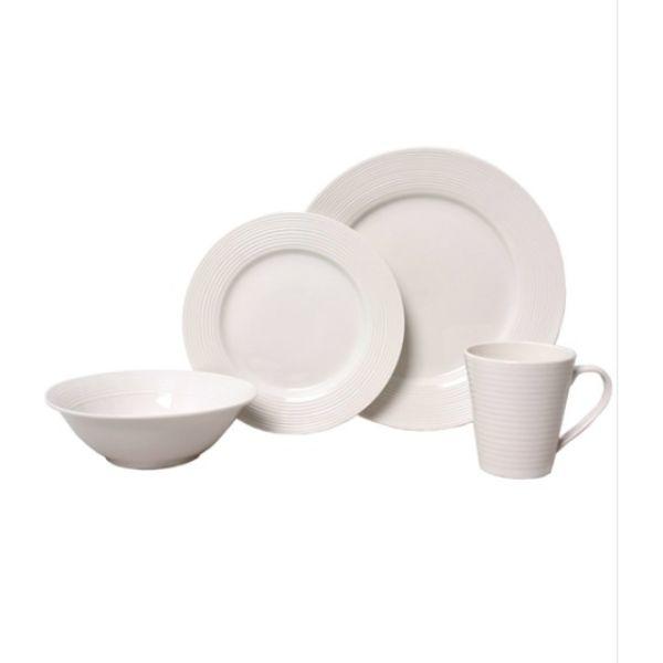 16Pc Solar White Dinner Set