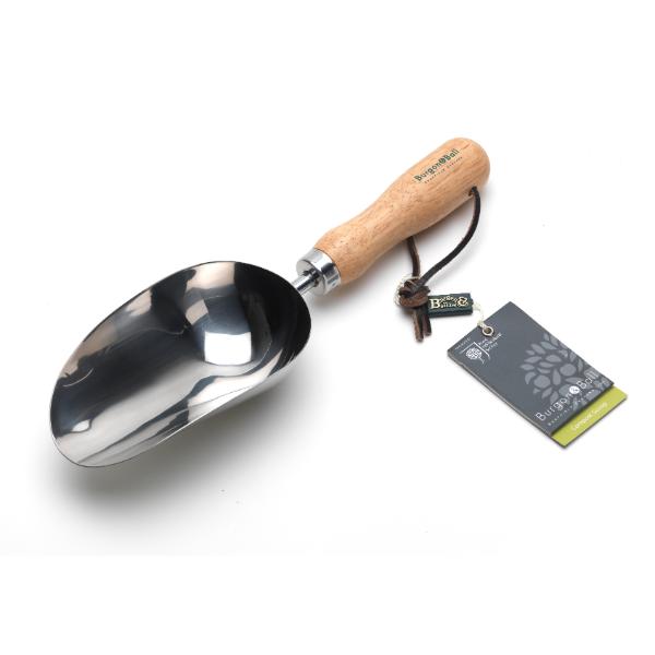 Burgon & Ball RHS Stainless Steel Compost Scoop 30.2cm