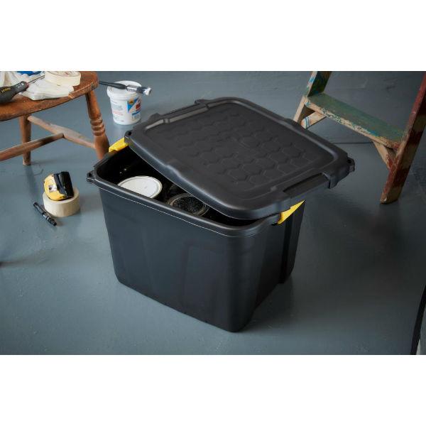 Heavy Duty Storage Box with Lid 42L