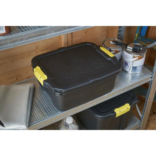 Heavy Duty Storage Box with Lid 24Lt
