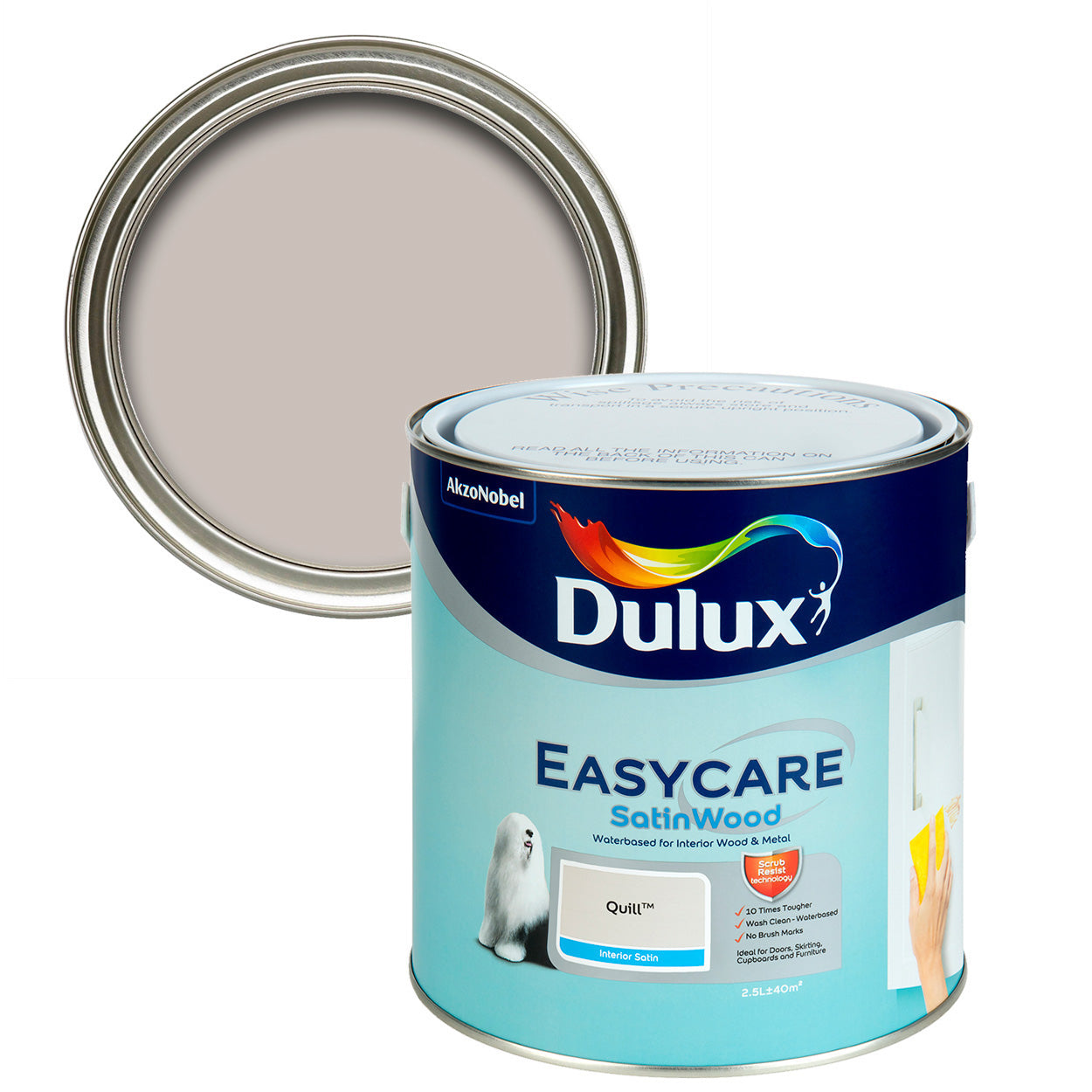 Dulux Easycare Satinwood Quill 2.5L