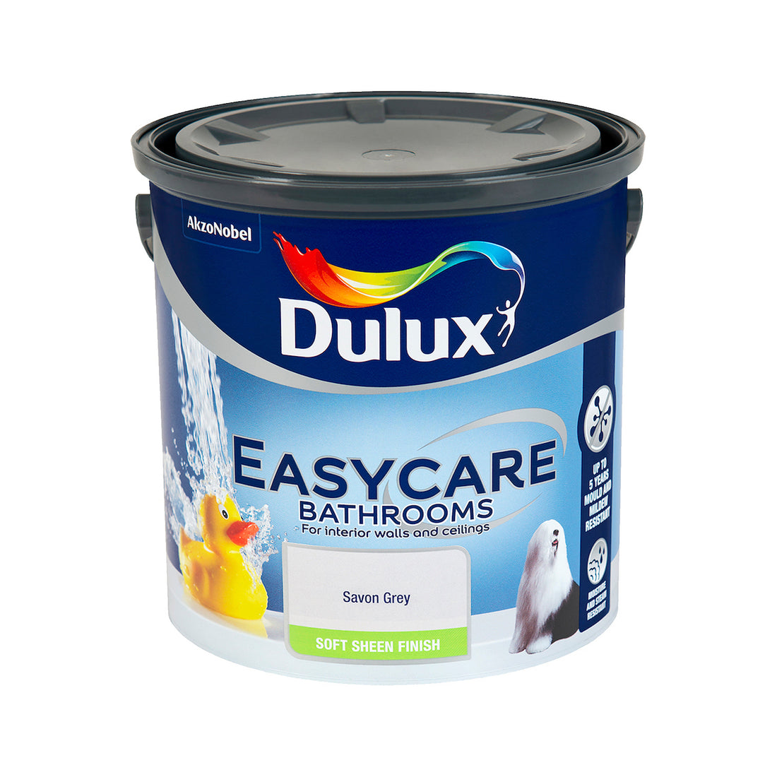Dulux Easycare Bathrooms Savon Grey 2.5L