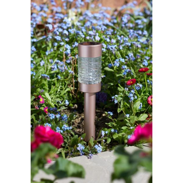 Smart Super Bright Solar light Martini Rose Gold Warm White 3L