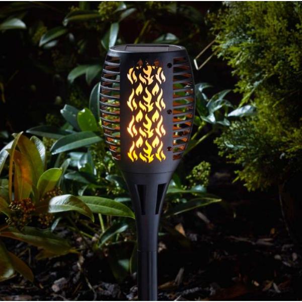 Smart Solar Black Solar Compact Flaming Torch