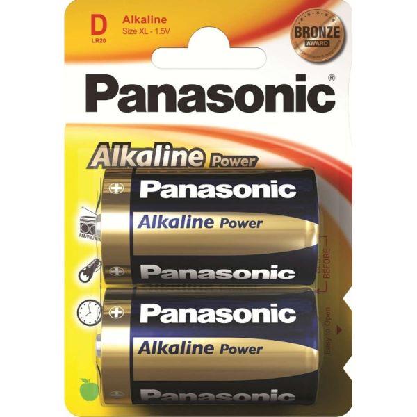 PANASONIC Bronze Alkaline Power LR20 D BL2