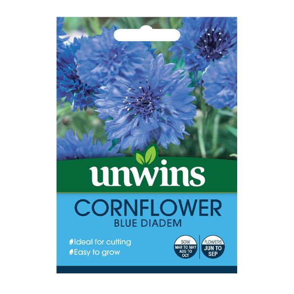 Unwins Seed Packet Cornflower Blue Diadem