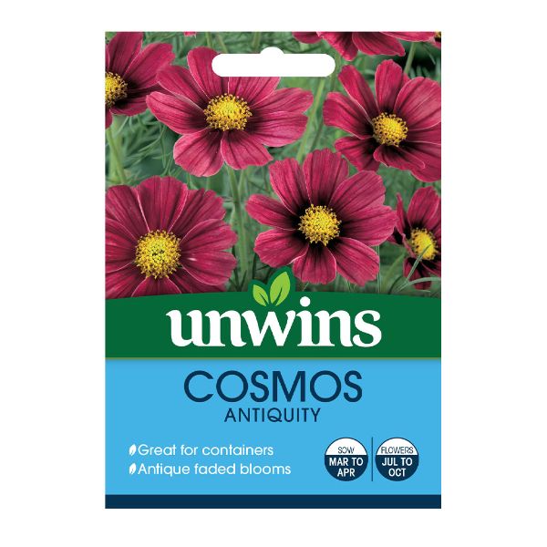 Unwins Seed Packet Cosmos Antiquity