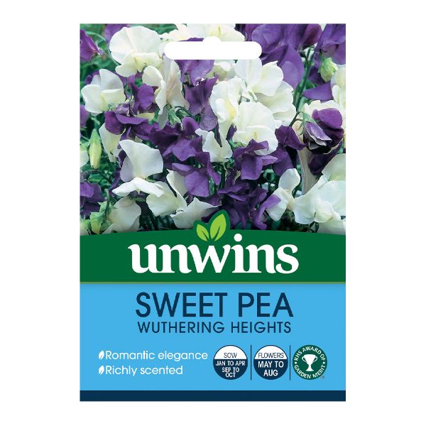Unwins Seed Packet Sweet Pea Wuthering Heights