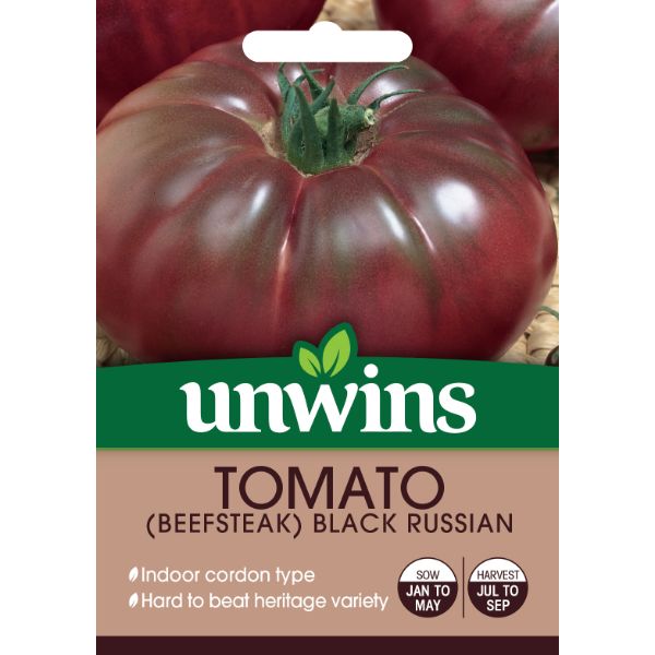 Unwins Seed Packet Tomato Black Russian