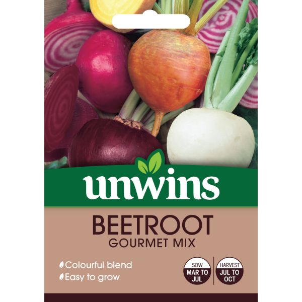 Unwins Seed Packet Beetroot Round Gourmet Mix