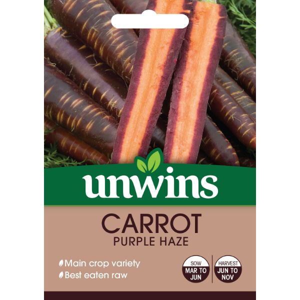 Unwins Seed Packet Carrot Purple Haze