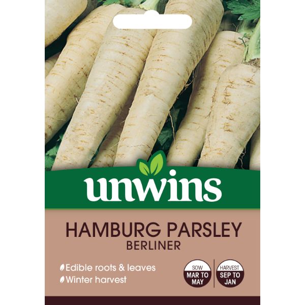 Unwins Seed Packet Hamburg Parsley Berliner