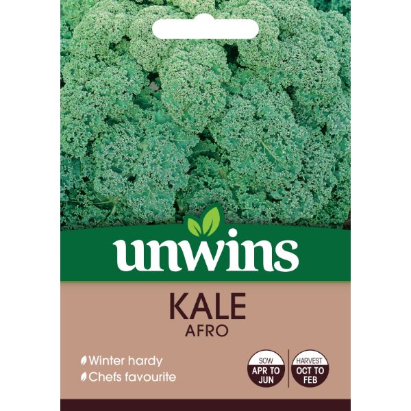 Unwins Seed Packet Kale Afro
