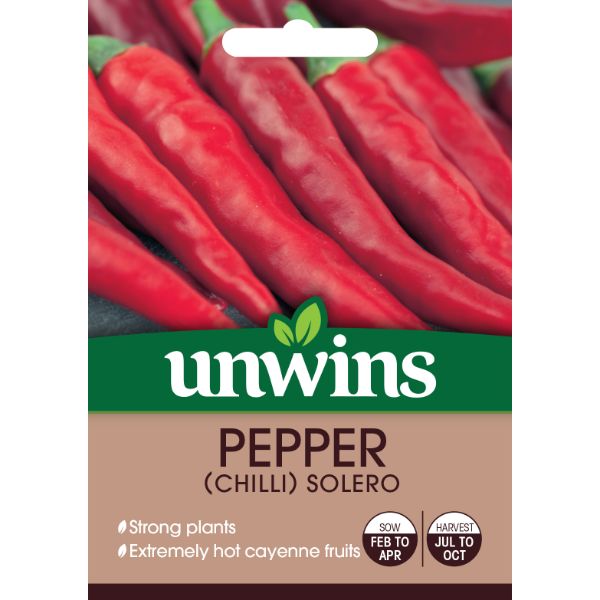 Unwins Seed Packet Pepper (Chilli) Solero