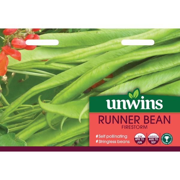 Unwins Seed Packet Runner Bean Firestorm