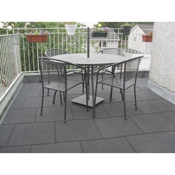 Rubber Tile 50X50 X25Mm Grey