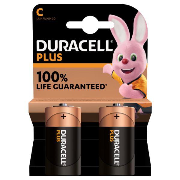 Duracell Plus 100% Extra Life C BL2