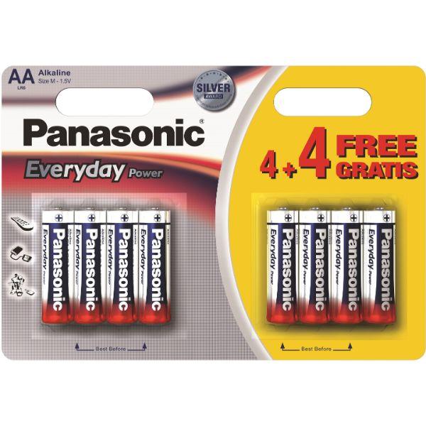 PANASONIC Everyday Power LR6 AA 4+4 Free BL8