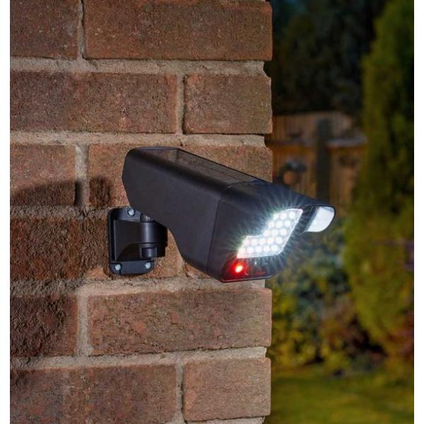 Smart Garden Super Bright Pir Solar Decoy Camera & Floodlight (9 X 27.5 X 13.7cm)