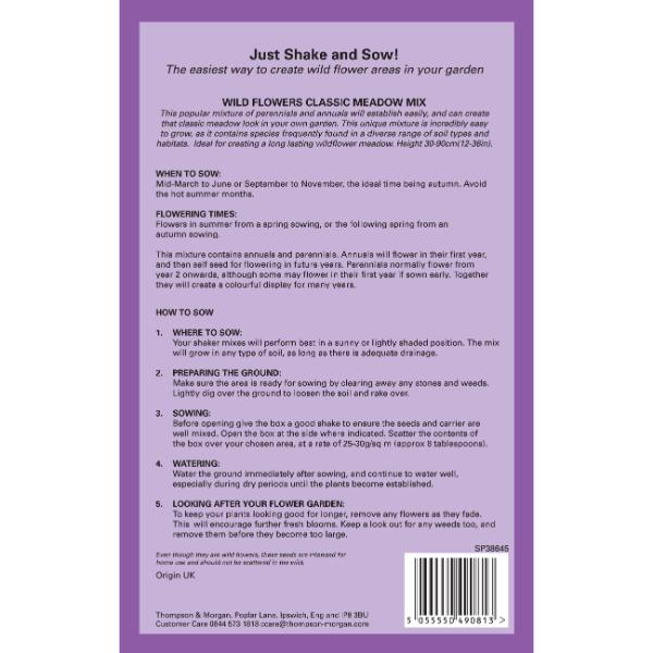 Wild Flowers Classic Meadow Mix