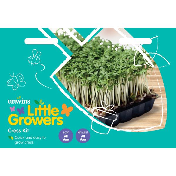 Unwins Seed Packet Little Growers Cress Kit