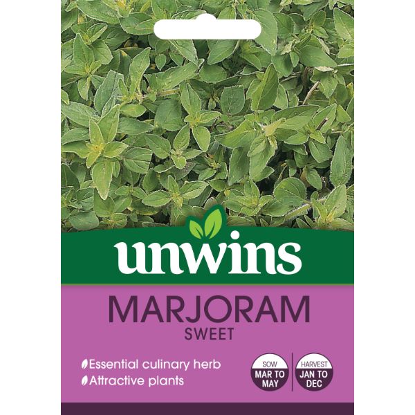 Unwins Seed Packet Herb Marjoram Sweet