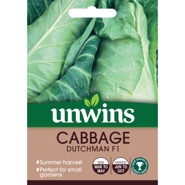 Unwins Seed Packet Cabbage Dutchman F1