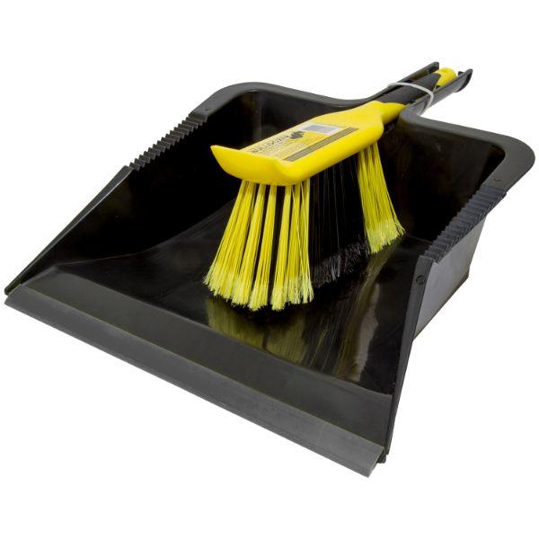 Bulldozer Heavy Duty Dustpan and Brush Set