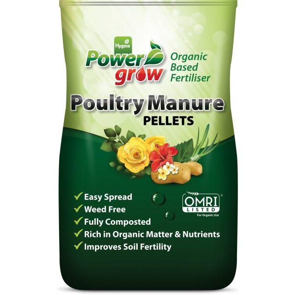 Powergrow Pelleted Chicken Manure 15Kg
