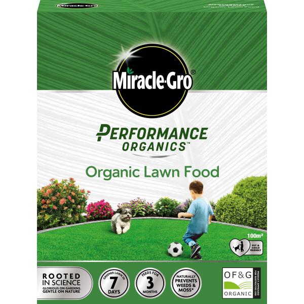 Miracle-Gro Performance Organics Lawn Food 100m
