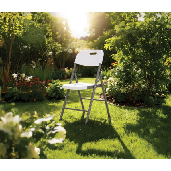 Classic Collection White Foldable Chair