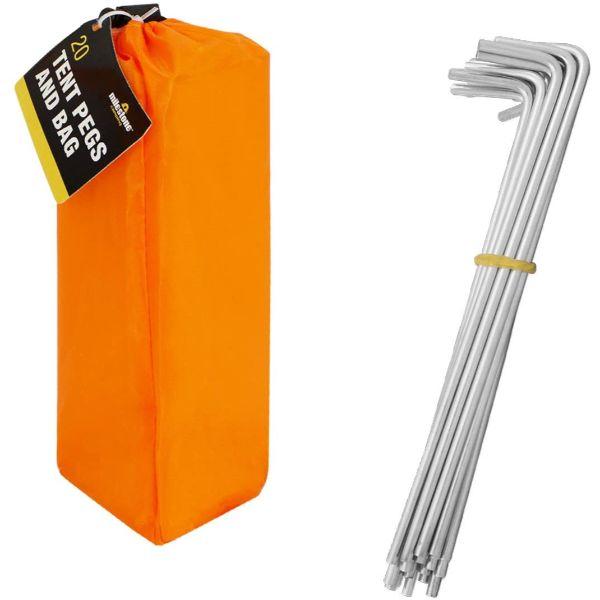 Milestone Camping 20 Tent Pegs