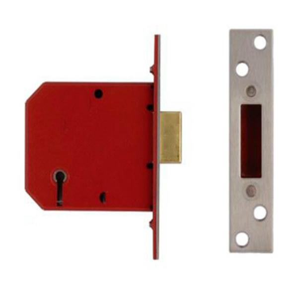 Union 5 Lever Deadlock Brass