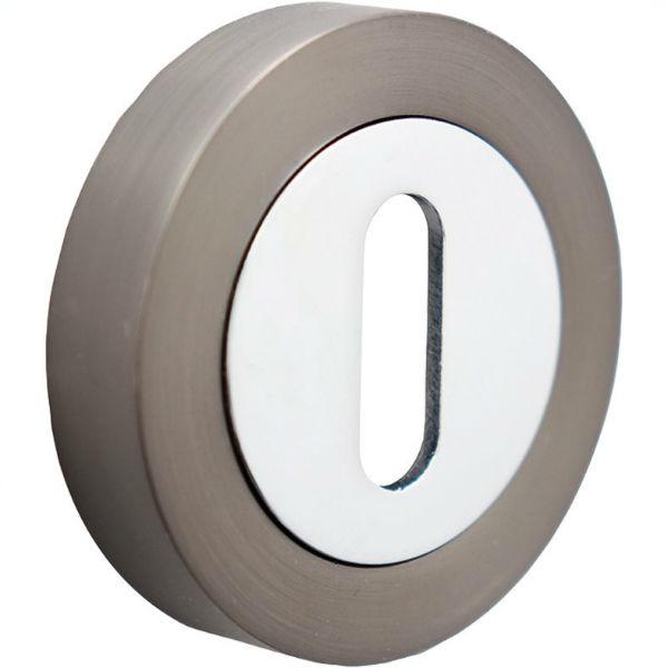 Perrys Vision Graphite Polished Chrome Escutcheon