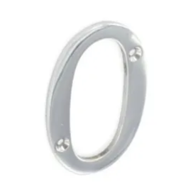 Securit Hardware Chrome Numeral No. 0