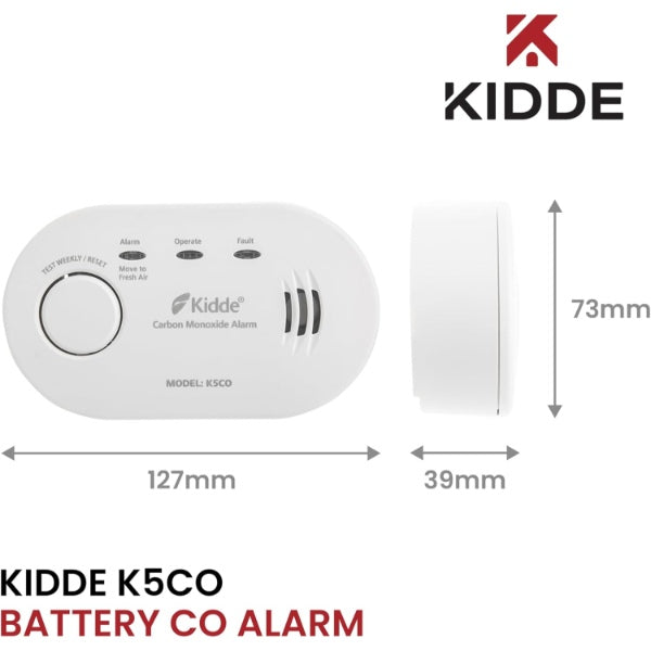 Kidde FSK5CO CO2 Battery Alarm