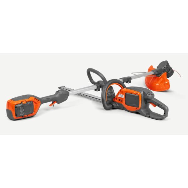Husqvarna 215iL Trimmer and 215iHD45 Hedge Trimmer with battery & charger.