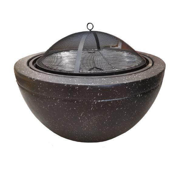 Garden MgO Outdoor Firepit Sphere 75.5 X 75.5 X H55cm