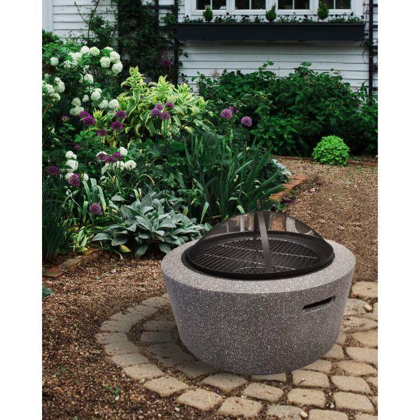 Garden MgO Outdoor Firepit Round 75 X 75 X H39cm