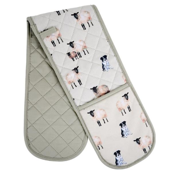 Collie & Sheep - Double Oven Glove - Steelex