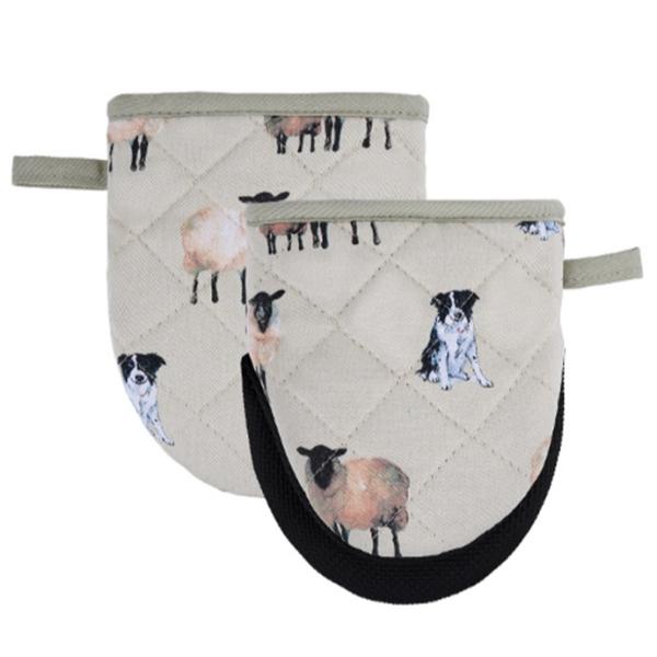 Collie & Sheep - Oven Mitt Setx2 - Steelex