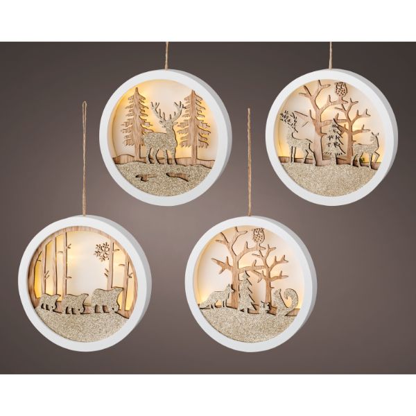 Christmas LED hanging frame with light