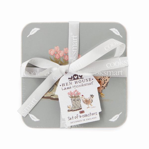 Hen House Lane Set of 4 Coasters